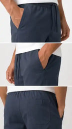 Navy Blue Slim Fit Plain Trouser for Men | Made in Lahore