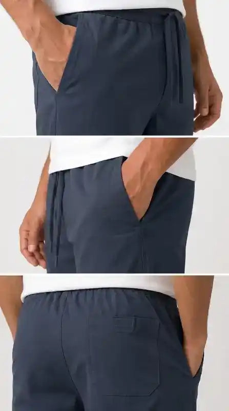 Navy Blue Slim Fit Plain Trouser for Men | Made in Lahore