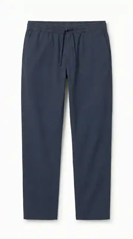 Navy Blue Slim Fit Plain Trouser for Men | Made in Lahore