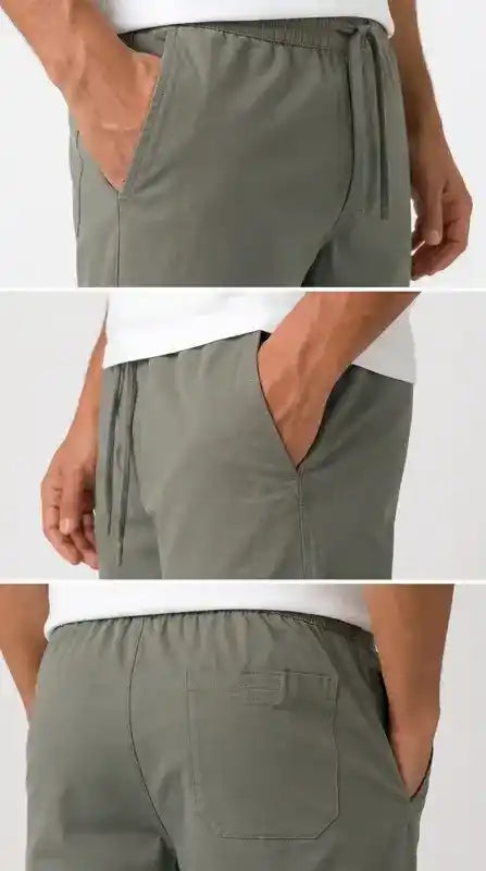 Olive Green Slim Fit Plain Trouser for Men | Made in Lahore
