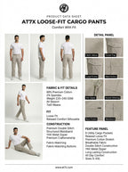 Beige Loose Fit Cargo Pants for Men in Pakistan | AT7X