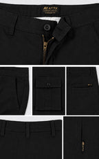 Black Straight Fit Cargo Pants for Men in Pakistan | AT7X