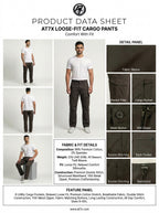 Chocolate Brown Loose Fit Cargo Pants for Men in Pakistan | AT7X