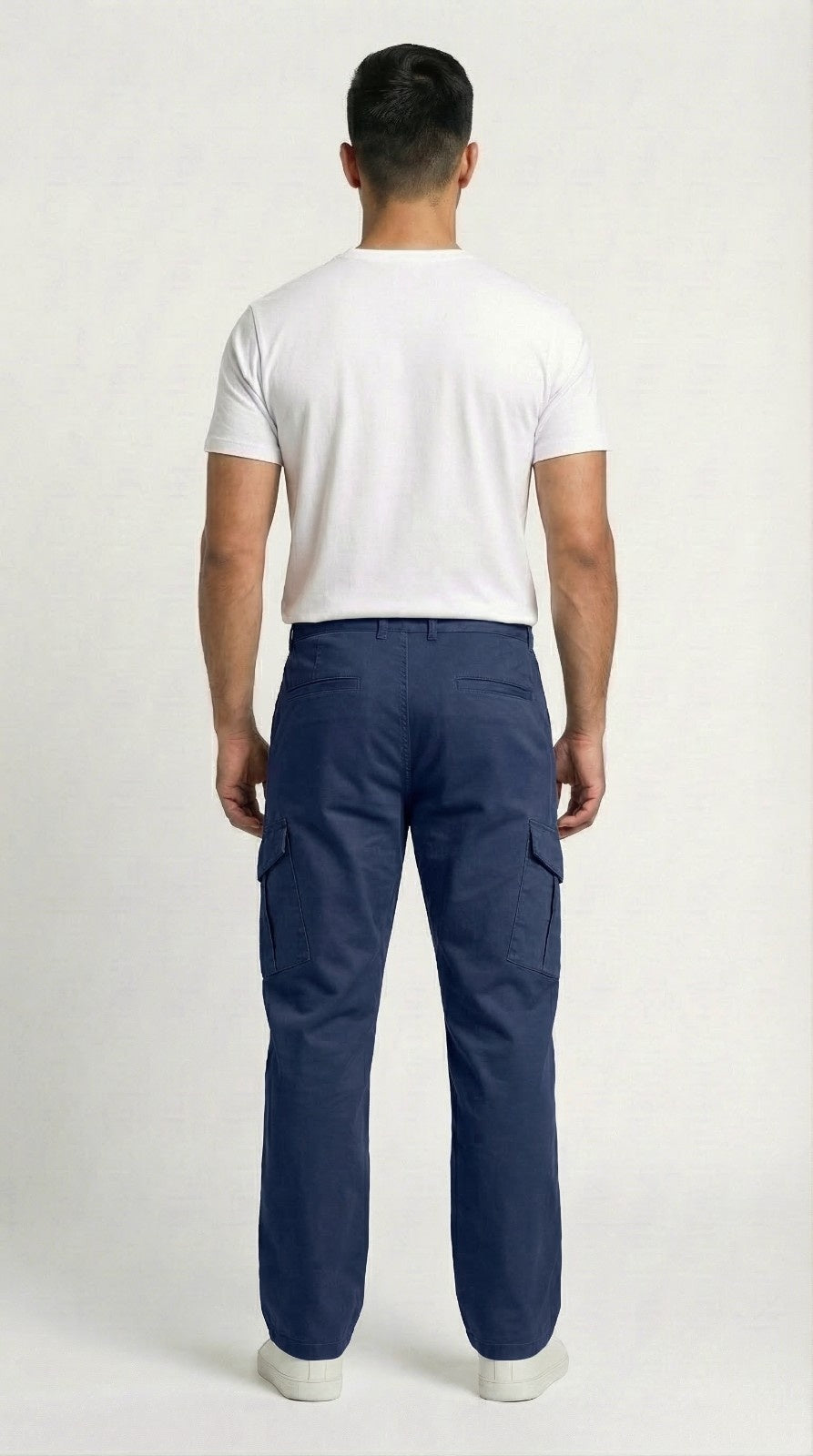 Blue Loose Fit Cargo Pants for Men in Pakistan | AT7X
