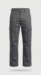 Grey Loose Fit Cargo Pants for Men in Pakistan | AT7X