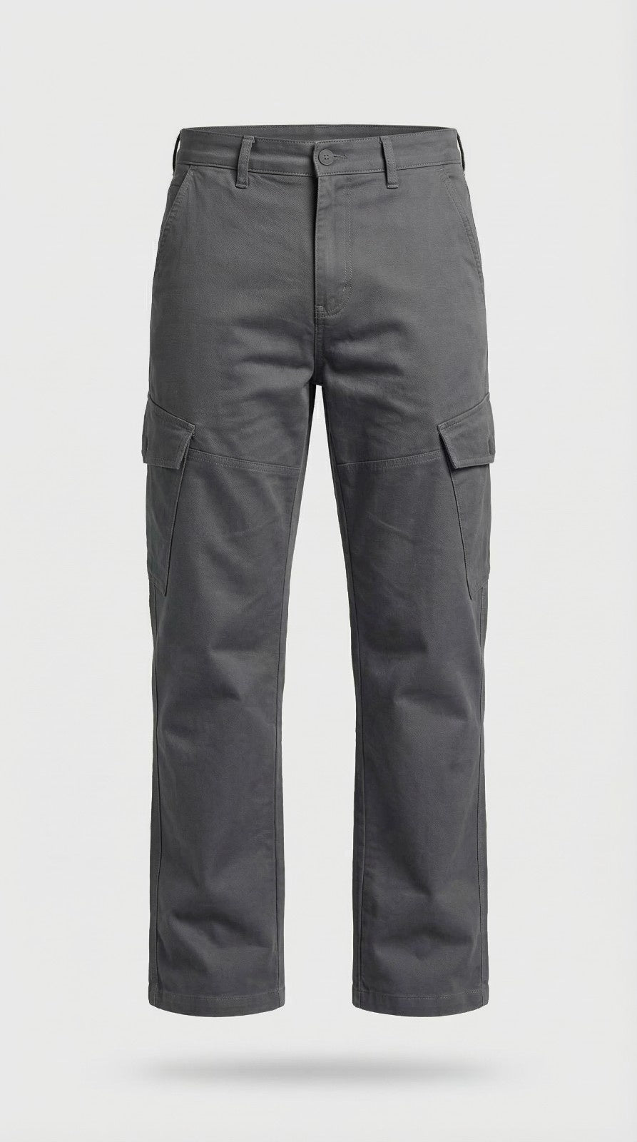 Grey Loose Fit Cargo Pants for Men in Pakistan | AT7X