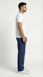 Blue Loose Fit Cargo Pants for Men in Pakistan | AT7X