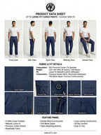 Navy Blue Loose Fit Cargo Pants for Men in Pakistan | AT7X