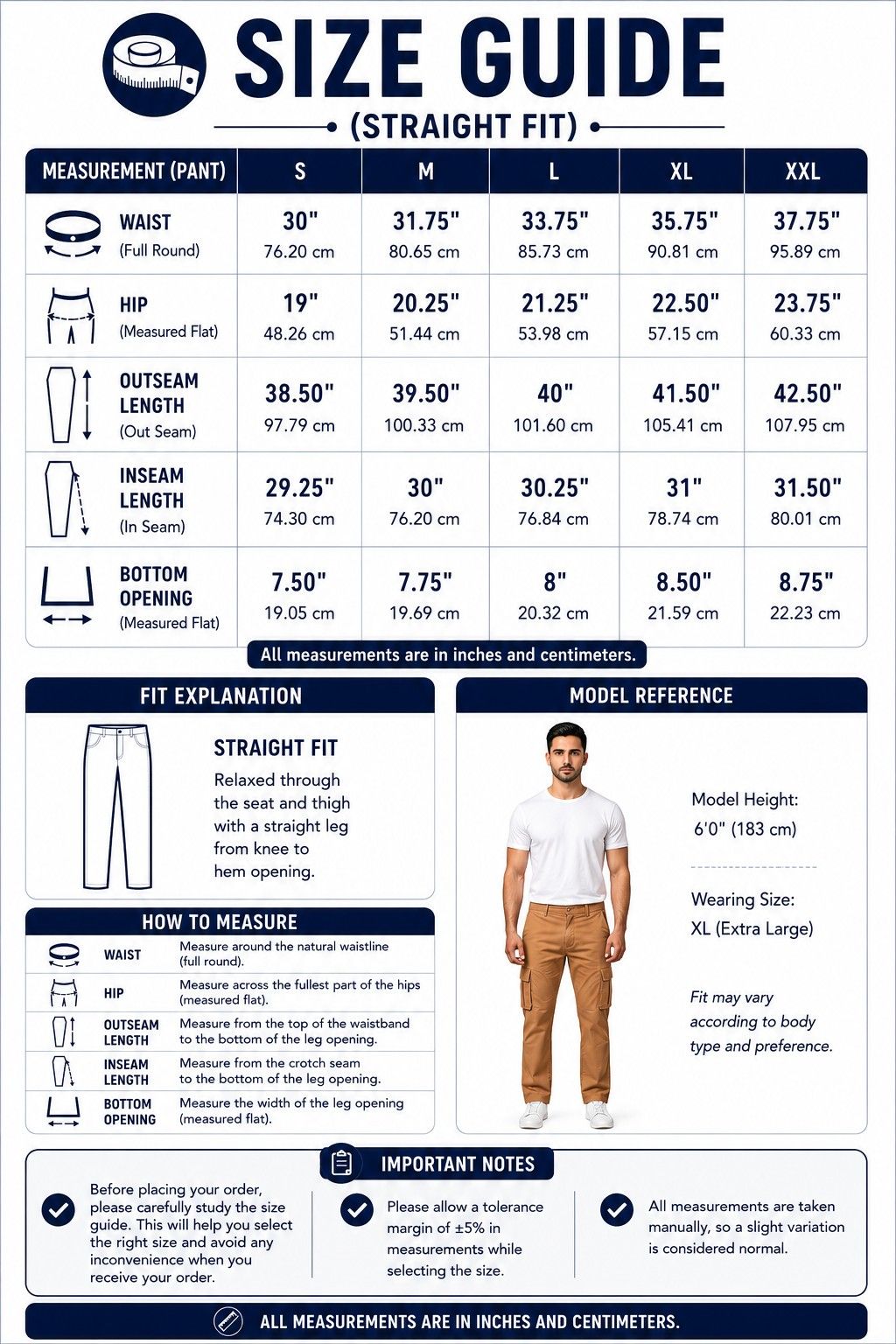 Size Guide Chart
