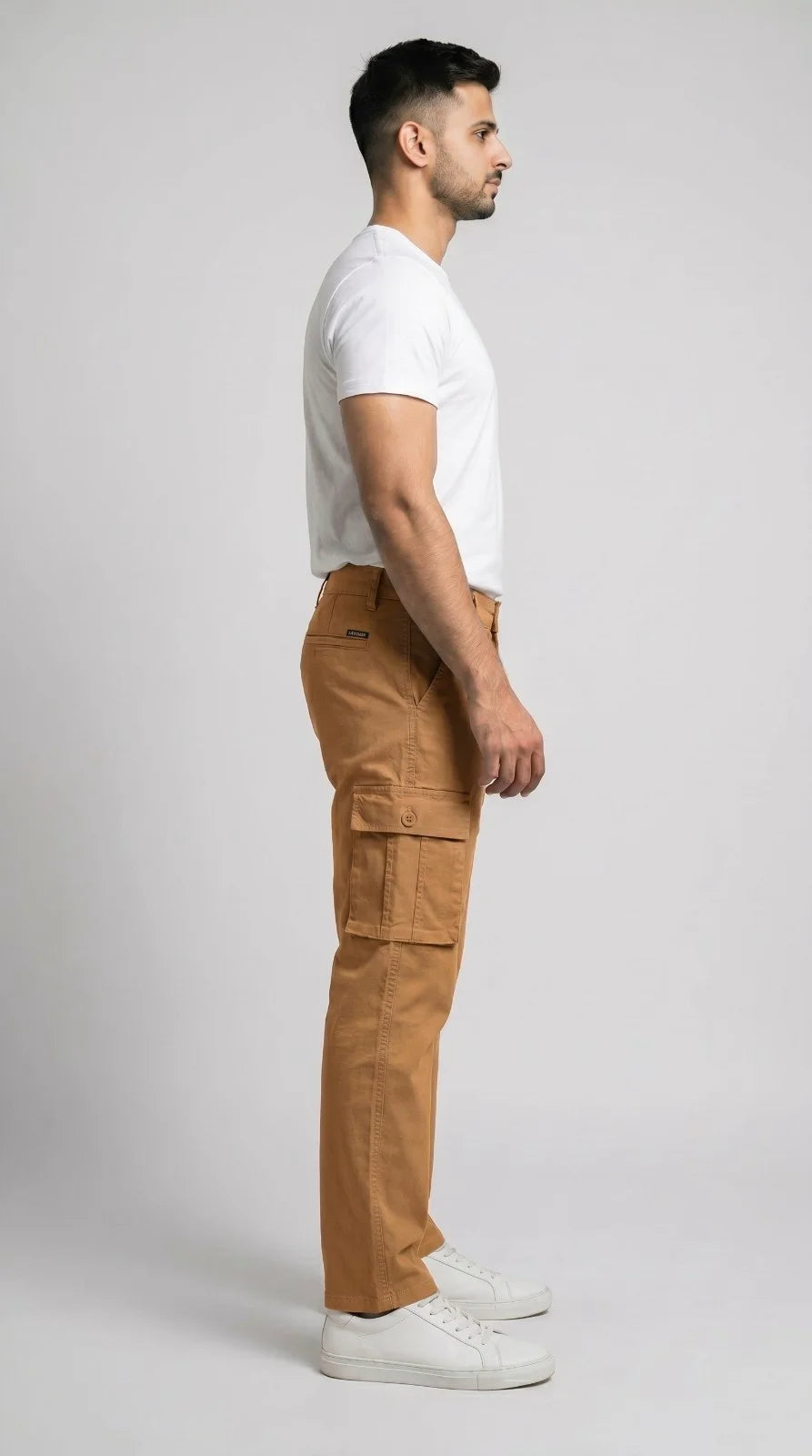 Camel Straight Fit Cargo Pants for Men in Pakistan | AT7X
