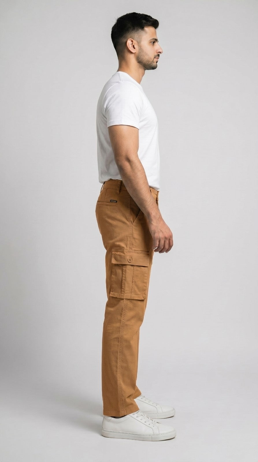 Camel Straight Fit Cargo Pants for Men in Pakistan | AT7X