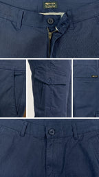 Blue Loose Fit Cargo Pants for Men in Pakistan | AT7X
