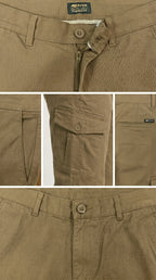 Khaki Beige Loose Fit Cargo Pants for Men in Pakistan | AT7X