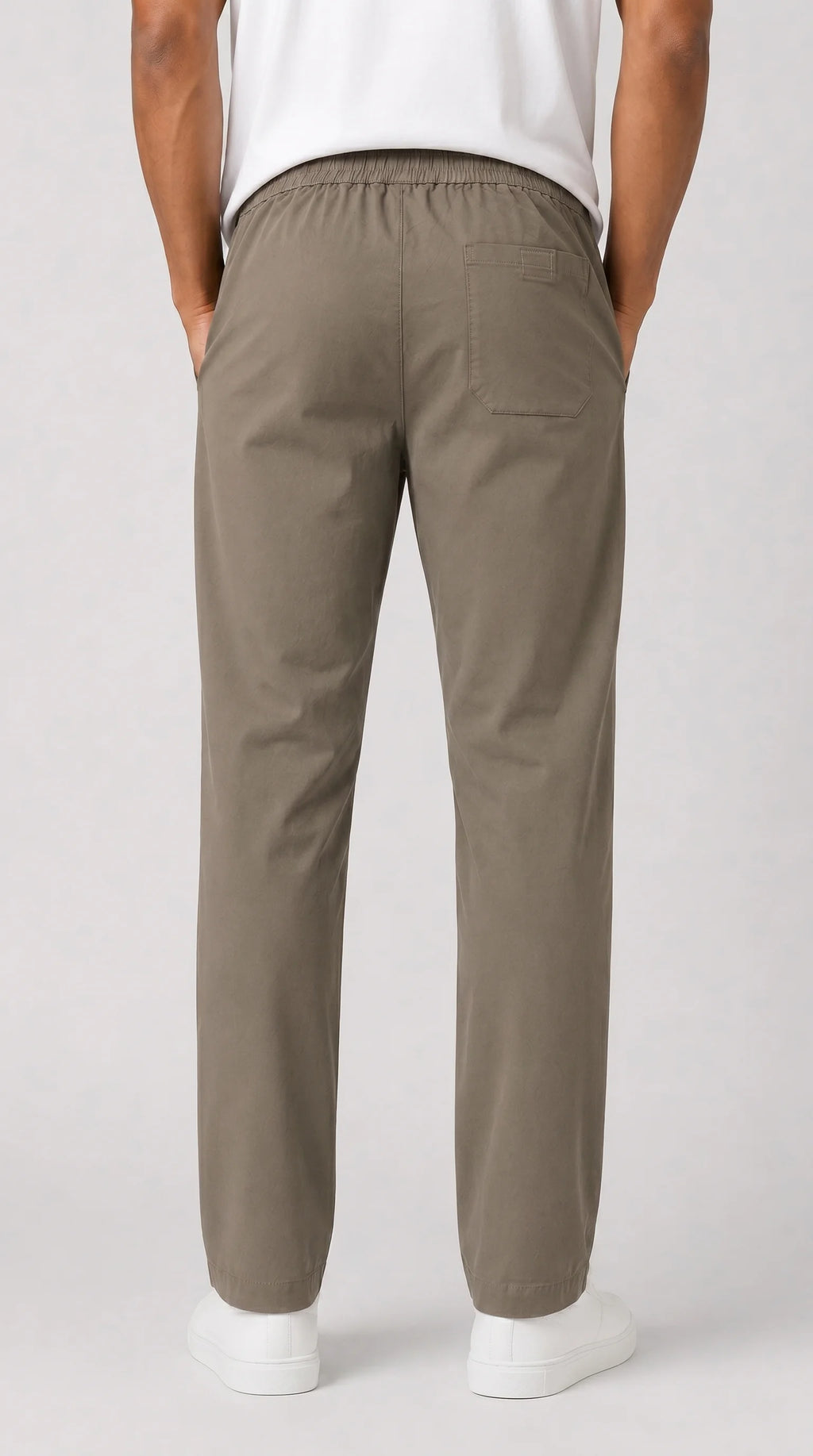 Stone Grey Plain Trouser for men in Pakistan | AT7X