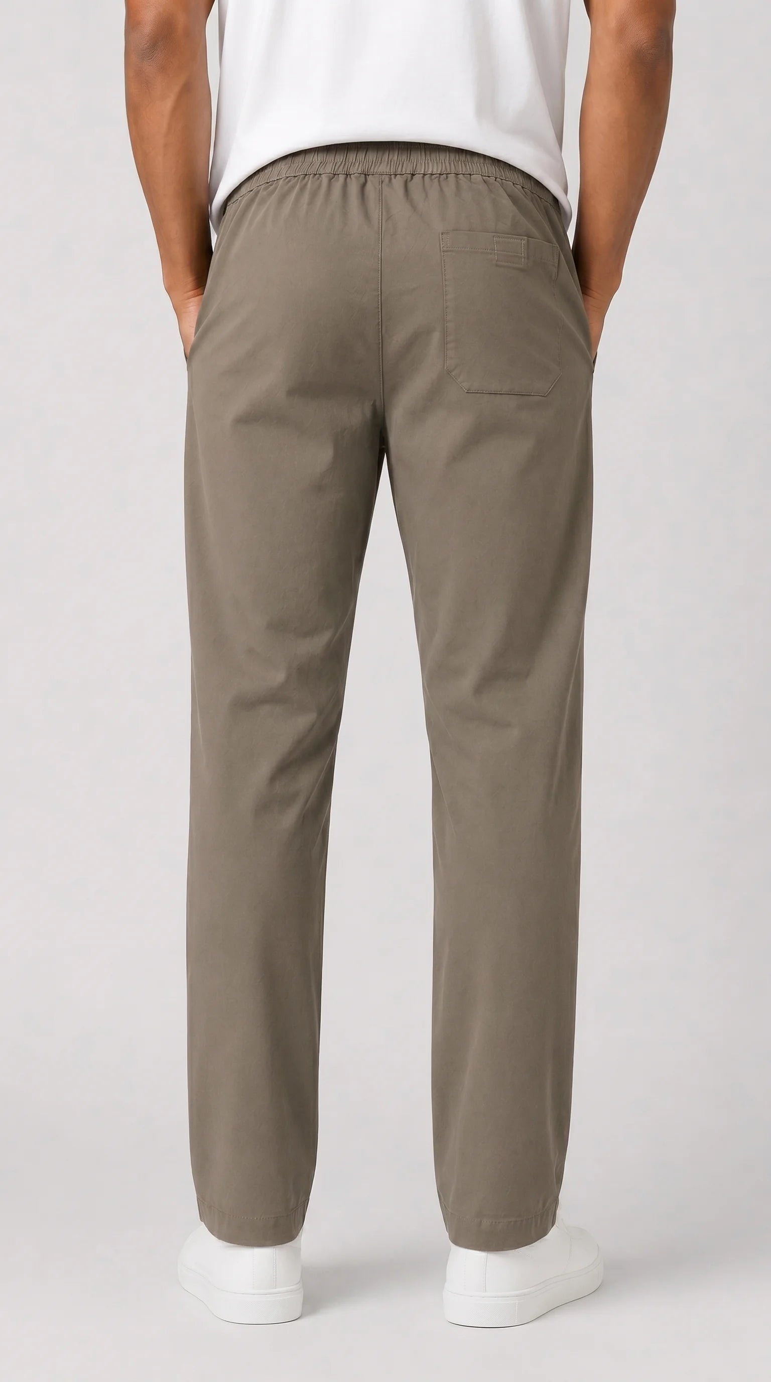 Stone Grey Plain Trouser for men in Pakistan | AT7X