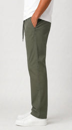 Olive Green Plain Trouser for men in Pakistan|AT7X